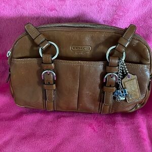 Vintage Coach  Brown Leather Soho Satchel Bag Shoulder Purse No G0893-12…